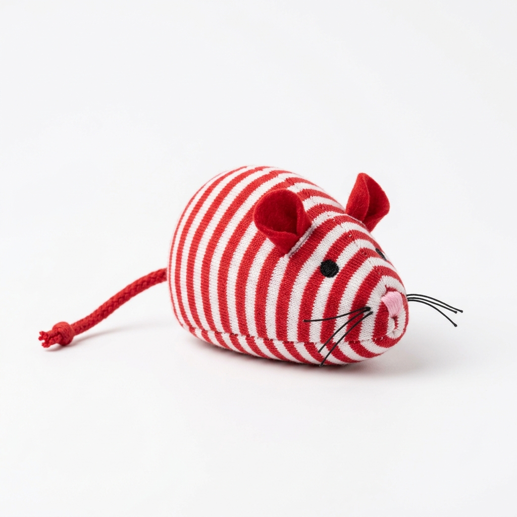 Ratón de Lana Rojo